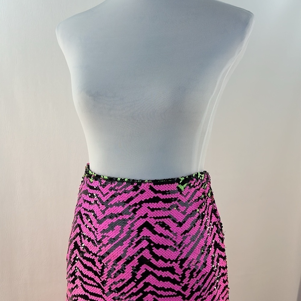 Alyce Paris Neon Sequins Mermaid Maxi Skirt, 2 - Picture 8 of 10